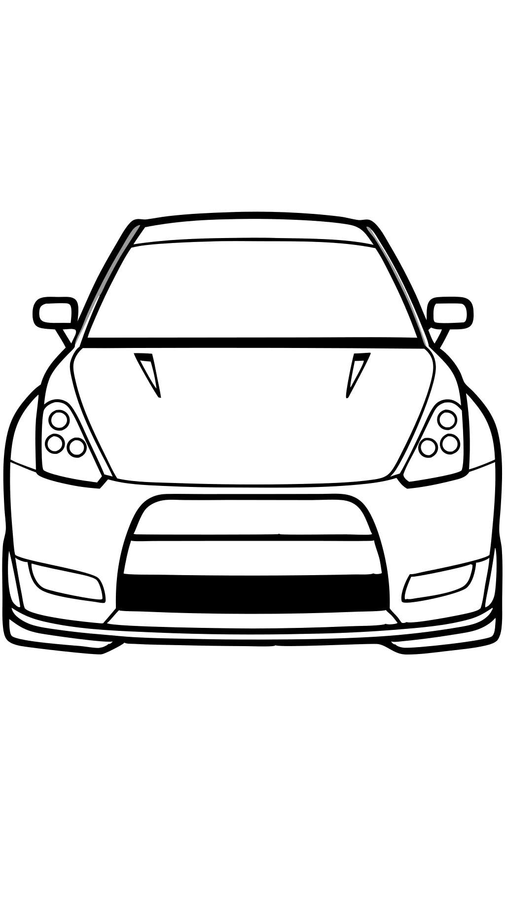 gtr coloring pages nissan gtr drawing outline